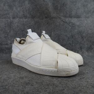 Adidas Shoes Womens 9 Sneakers Casual Superstar Slip On Comfort White Lifestyle